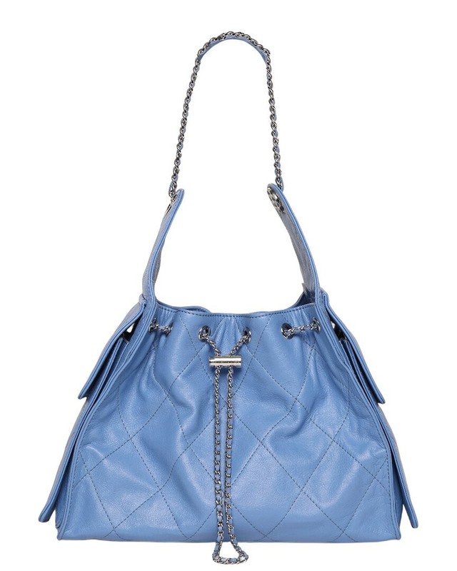 Walter Baker Valeria Quilted Leather Bucket Bag Women’s Blue