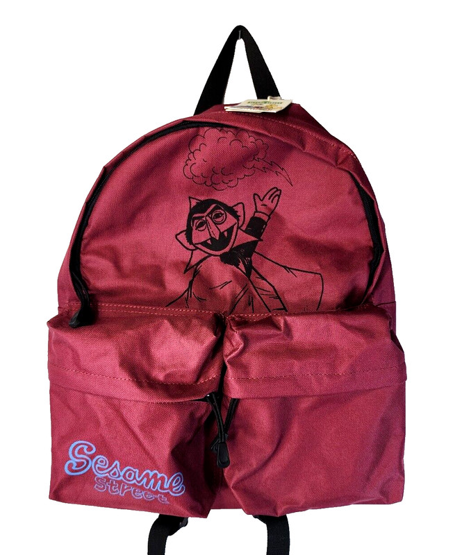 NWT Official Sesame Street Exclusive COUNT VON COUNT Cosplay Full Size Backpack
