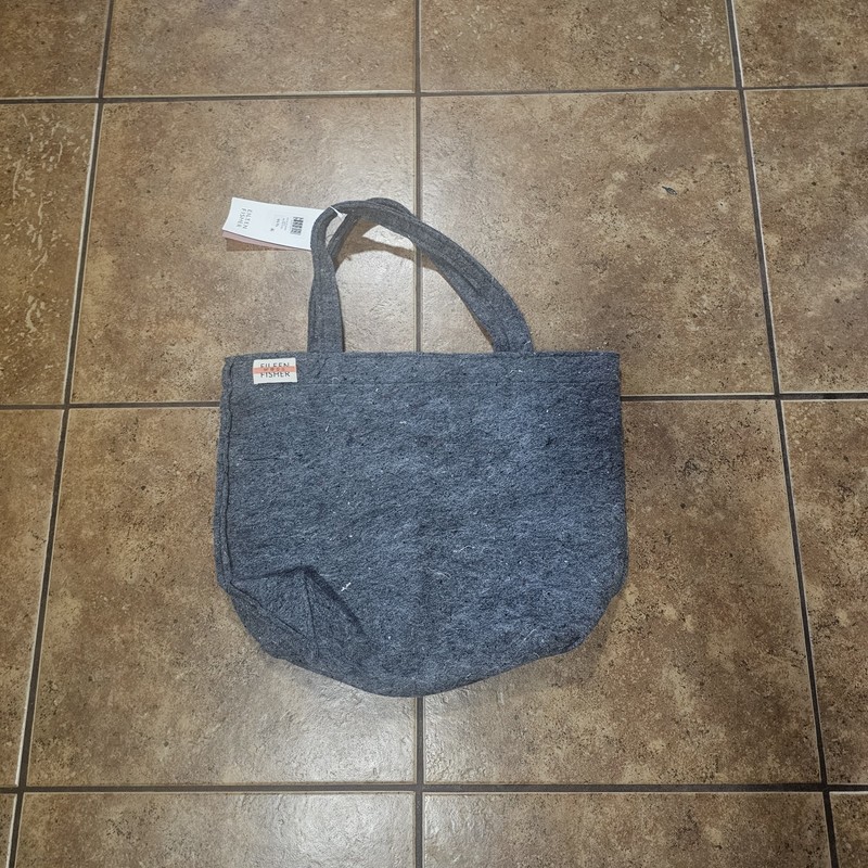Eileen Fisher Felt Tote Bag In Speckled Gray New With Tags