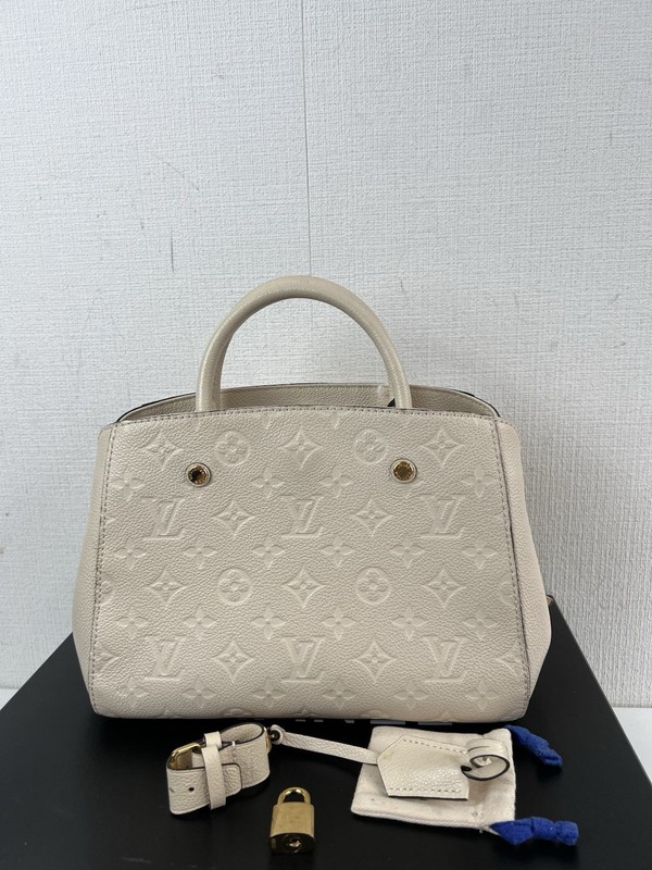 Louis Vuitton Monogram Montaigne BB Handbag Beige
