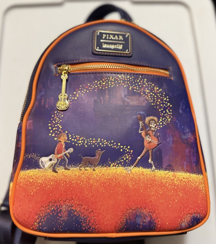 Loungefly Disney Pixar Coco Marigold Bridge Mini Backpack Miguel Hector Dante