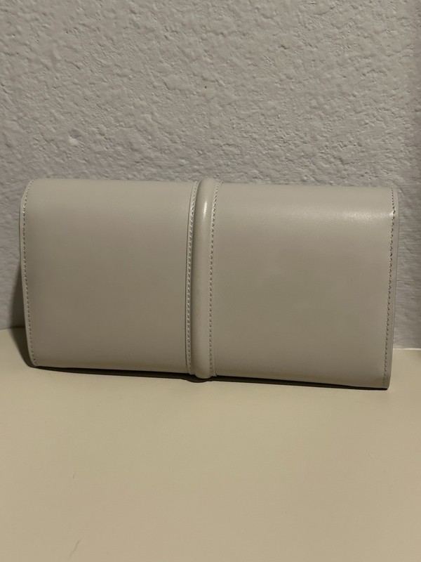 CELINE LARGE WALLET 16 IN SATINATED CALFSKIN - Light Stone - Authentic gallery