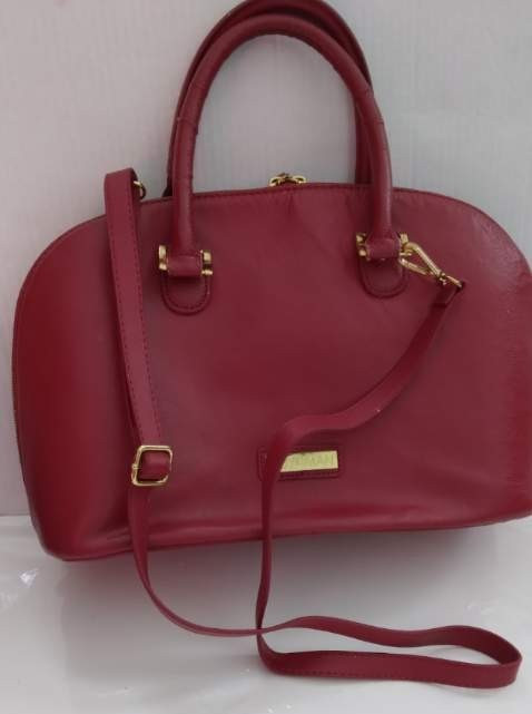 Joy & Iman Red Satchel Handbag Purse (Parts Only) Project