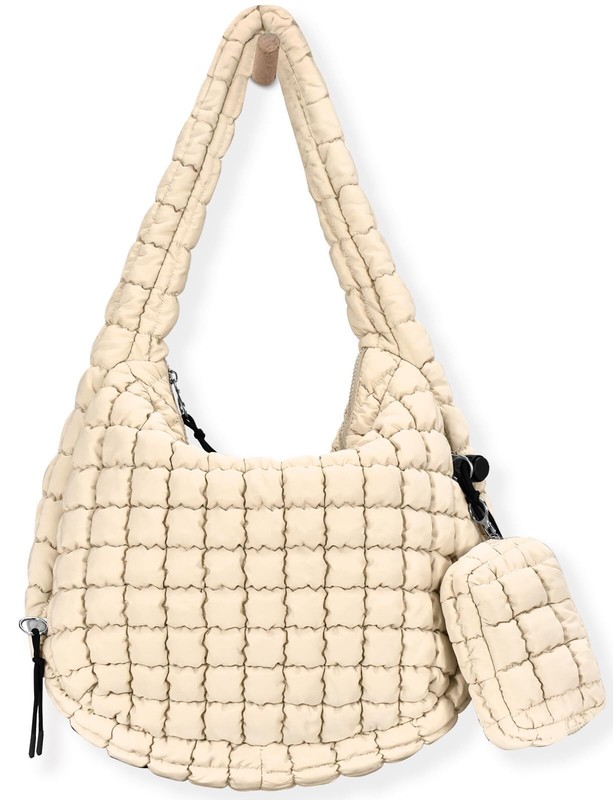 Puffer Tote Bag for Women Quilted Tote Bag Large Crossbody Bag Puffy Bag Bag