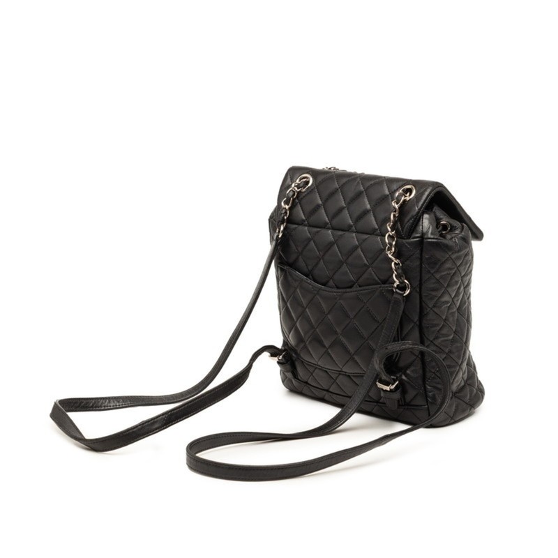 Chanel Matelassé Coco Mark Backpack, Black Lambskin, Women's. GZl1il0s gallery