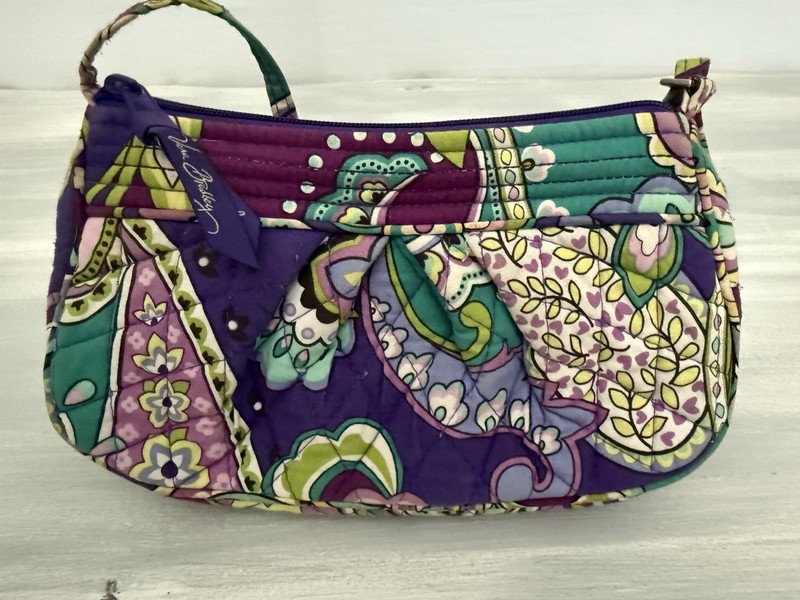 Vera Bradley Heather Pattern Frannie Crossbody Bag Purse 9x5x3