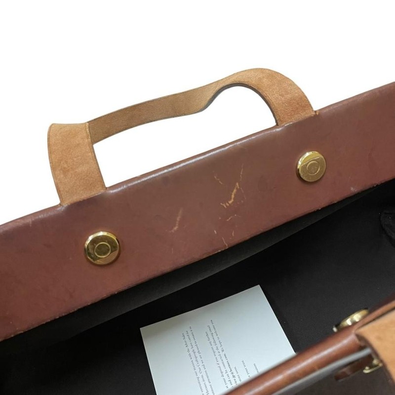 HERMES Bag: Herbag Cabas MM □F Brown W53H31D15cm w/o accessories; gallery