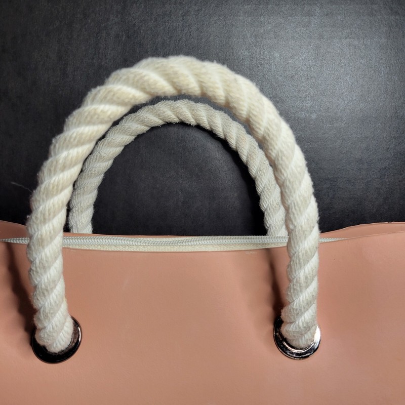 OBag Pink Tote Double Rope Handles Made in Italy Fullspot Shoulder 11 x 14 x 3.5 gallery