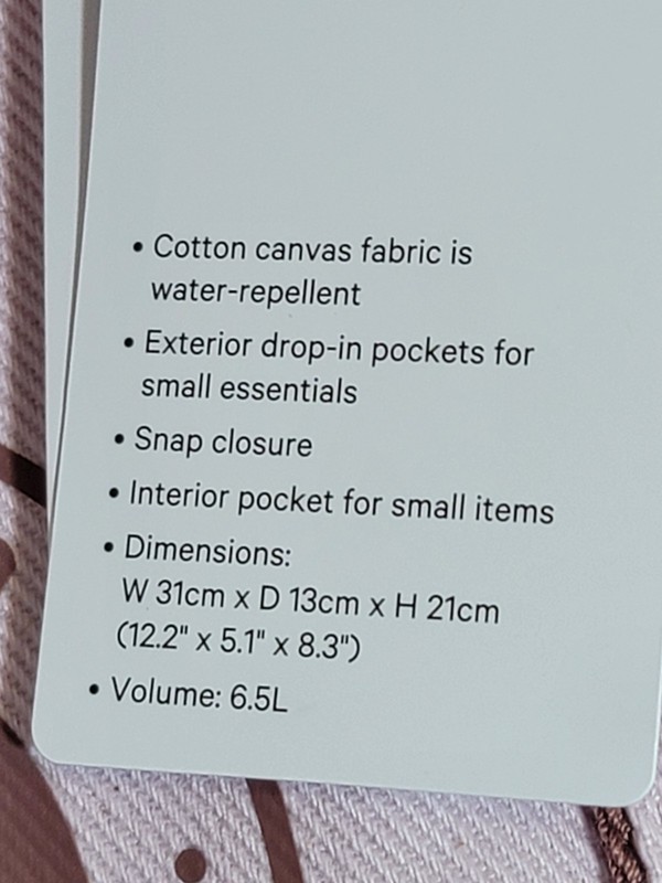 Lululemon Daily Multi-Pocket Mini Canvas Tote Bag 6.5L- Blissful Pink/Red Clay gallery