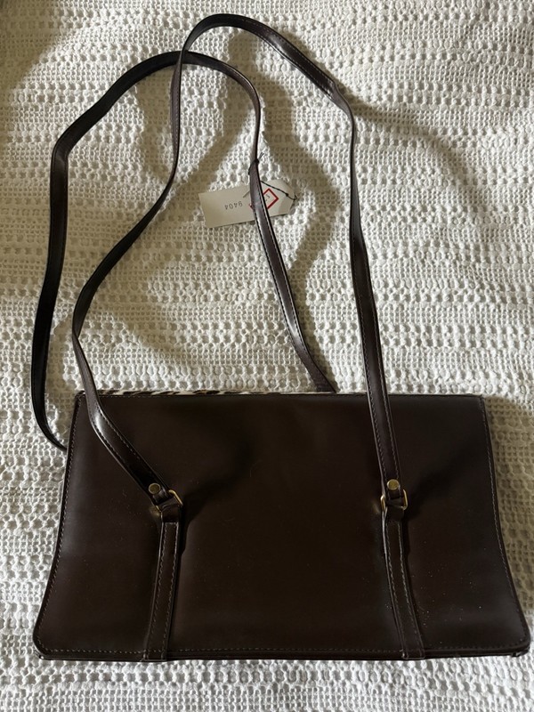TIANNI Vintage Animal Print Handbag Purse Gold Trim New NWT gallery