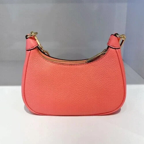 Michael Kors Cora Mini Zip Pouchette Pink Crossbody Bag 35RG4CC5L NWT $348 MSRP gallery