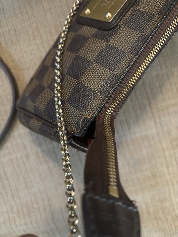 Authentic Louis Vuitton Eva Clutch Damier Ebene - Discontinued US SELLER ! gallery