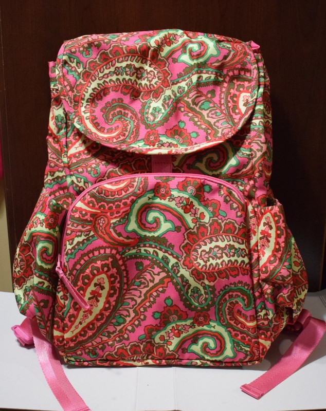 Vera Bradley Essential Rucksack Backpack Capri Pink NWT Msrp $129