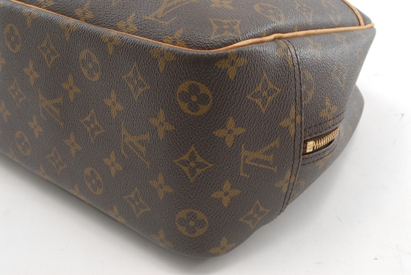 Louis Vuitton Monogram Deauville M47270 Hand Bag Brown France Vintage gallery