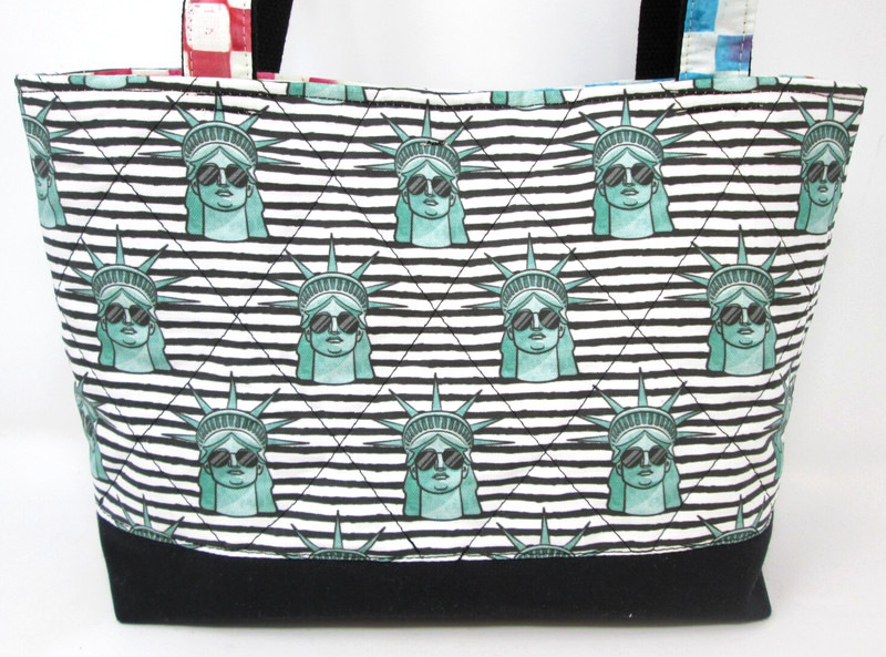 Statue of Liberty Purse Tote Bag Handmade USA 2026 Patriotic American OOAK gallery