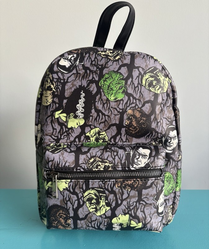 Universal Monsters Mini Backpack Bride Of Frankenstein Dracula Mummy Wolfman NEW