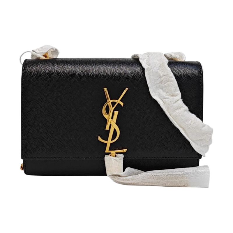 Saint Laurent Ysl Kate Tassel Decorated Gold Logo Small – Excellent #WD6G61