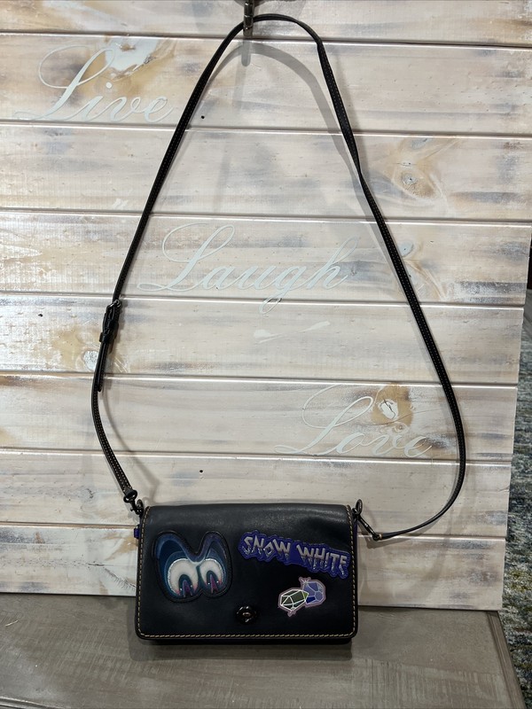 DISNEY X COACH A Dark Fairy Tale Snow White Dinky Crossbody Clutch NO Hang Tag gallery