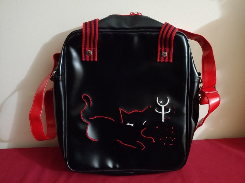 Rare Emily the Strange 2002 Cosmic Debris Goth Shoulder Bag with Strap gallery