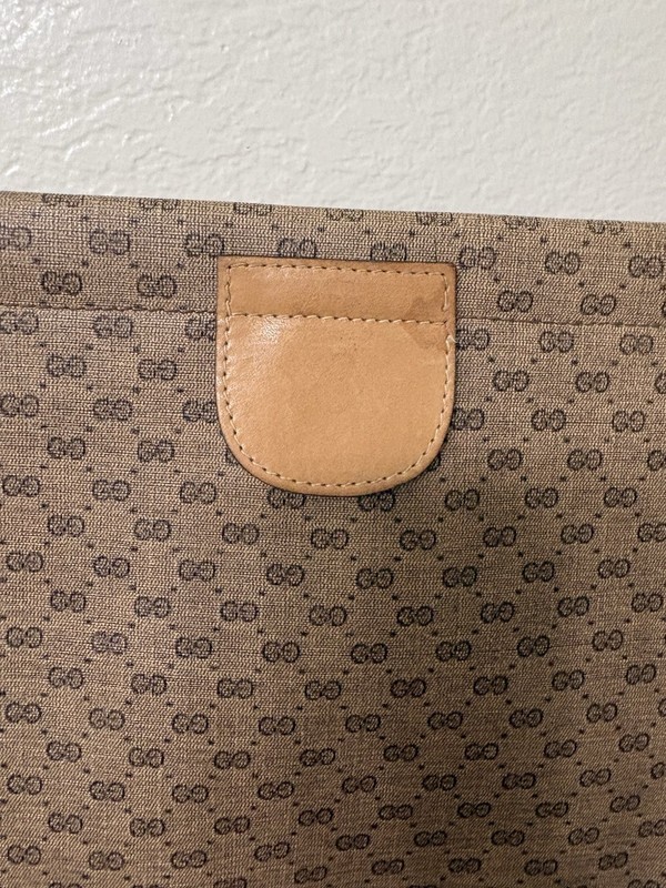 Auth Gucci Micro GG Clutch Brown gallery