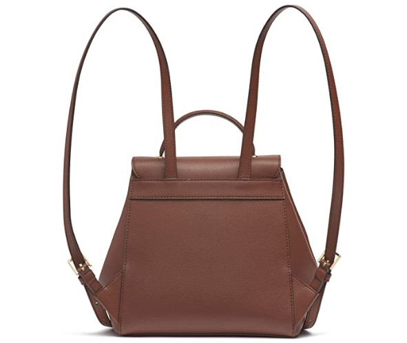 Calvin Klein Lock Leather Backpack Burgundy Brown NIP gallery