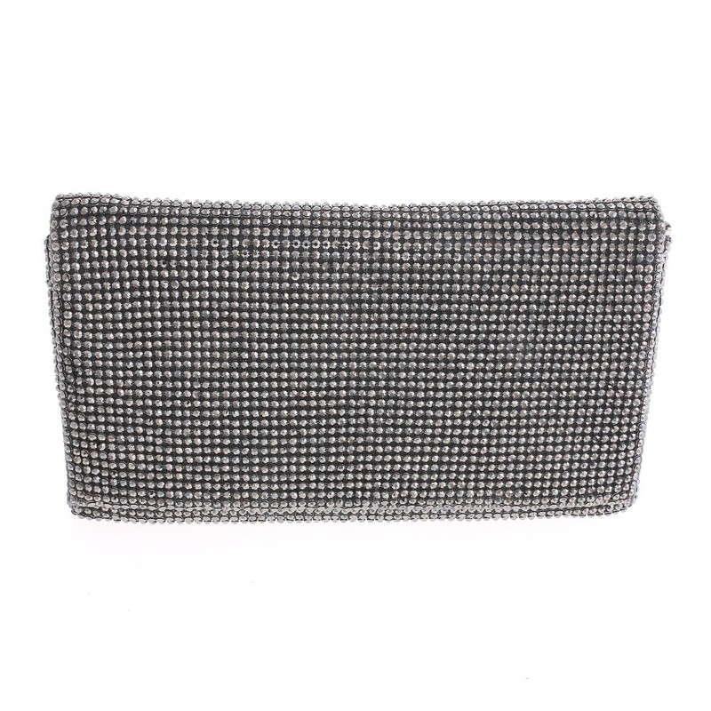 New Rhinestone Grey Evening Bag TLX146-GRY