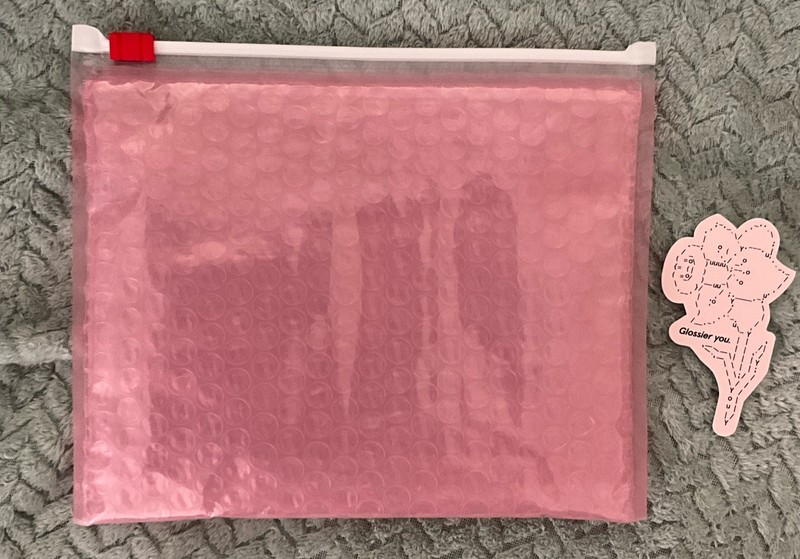 Glossier Bubblewrap Zip Bag