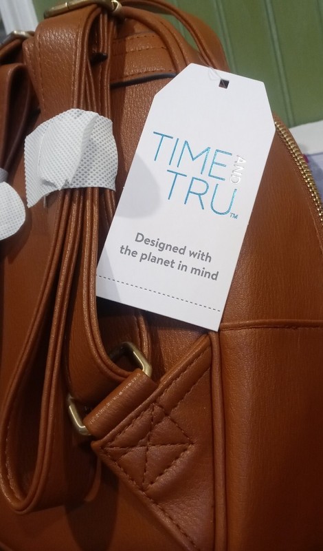 Time and Tru Mini Backpack with Detachable Coin Purse - Brown gallery