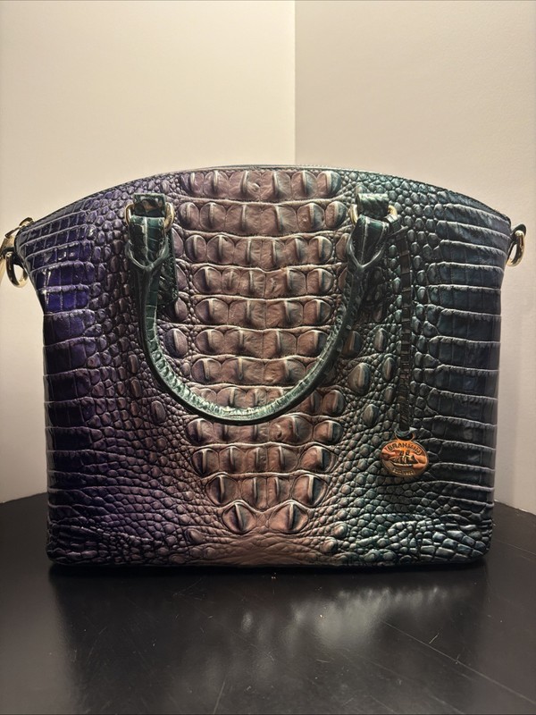 Brahmin Melbourne ENCHANT MEDIUM Duxbury Leather Satchel Bag Ombre