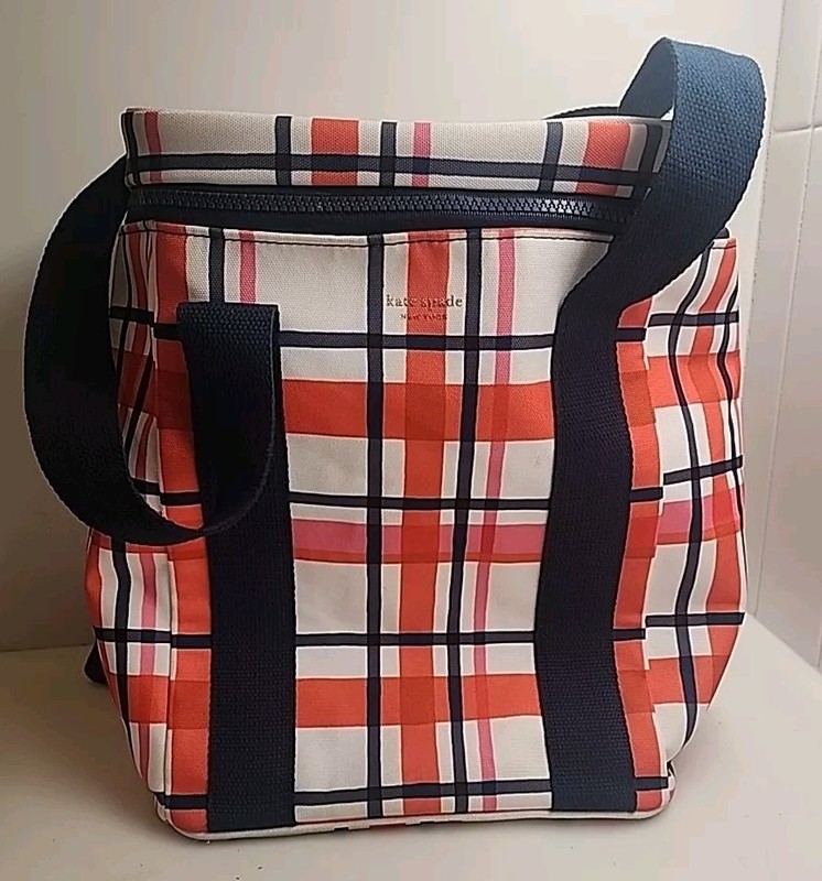Kate Spade Spring Plaid Picnic Cooler Bag gallery