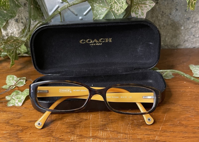 COACH HC6001 5056 DARK TORTOISE EYEGLASS FRAMES ONLY 50 15 135