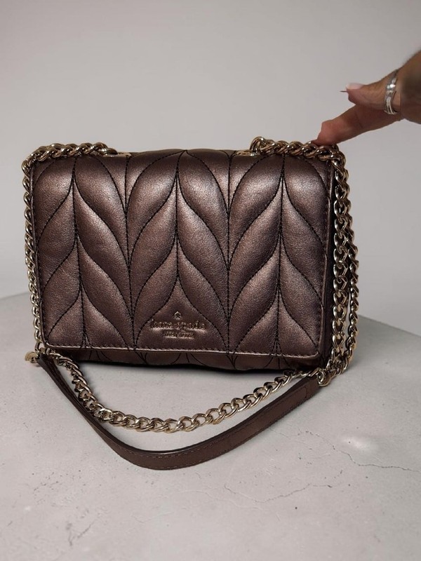 Kate Spade New York Briar Street Mini Emelyn Convertible Crossbody Bag Metallic