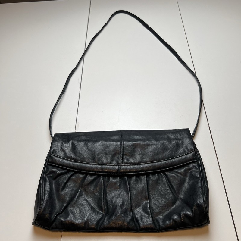 Tandem Bags of California Handbag Womens Black Faux Leather Crossbody Purse gallery
