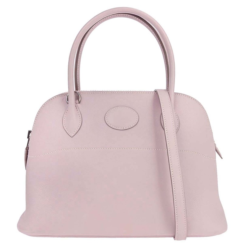 Hermes Rose Dragee Swift Bolide 27 2way Handbag U.56 □ 197137