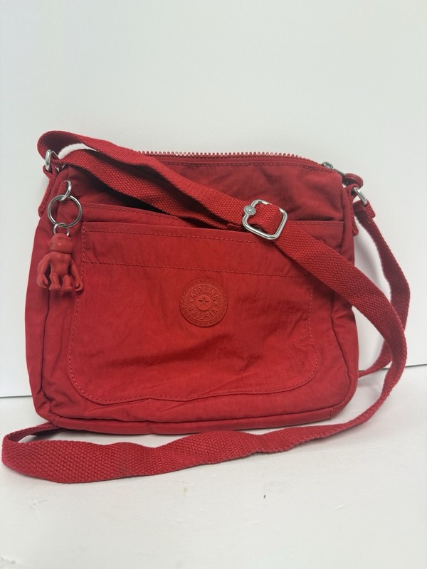Kipling Sebastian Crossbody Bag Red Rouge 9 1/2 X 8 X 2 1/2″