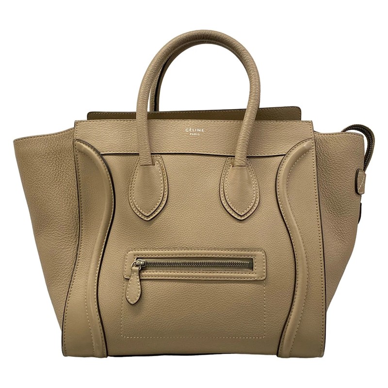 CELINE Luggage Mini Shopper 165213LUG.03UN Dune (beige) Drummed calfskin