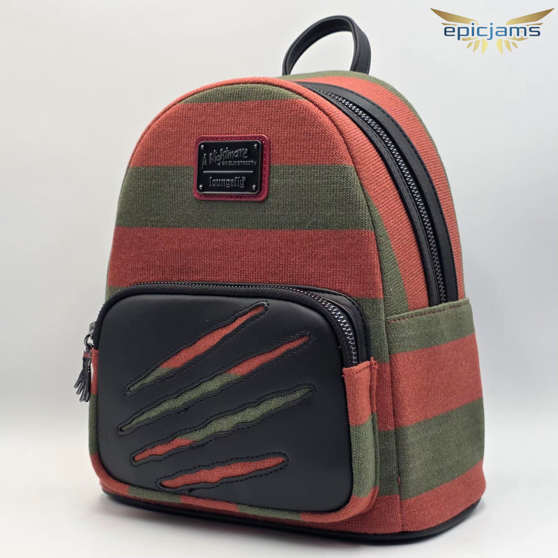 Loungefly A Nightmare on Elm Street Freddy Krueger Sweater Mini Backpack New gallery