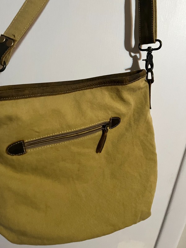 NWOT MYRA BAG LEATHER CANVAS Horse Hair LARGE Bag Shoulder Crossbody Tote Purse gallery