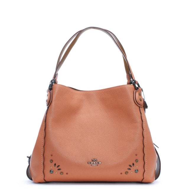 COACH Women’s Prairie Rivets Edie 31 Shoulder Bag, Blush