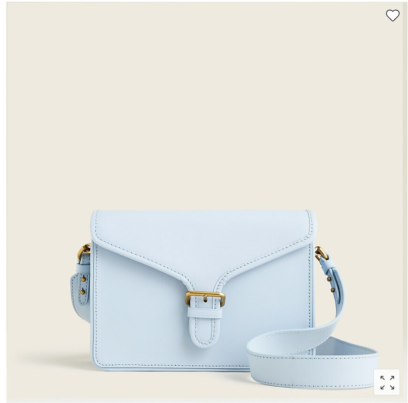 J.Crew Copenhagen Leather Satchel in Baby Blue