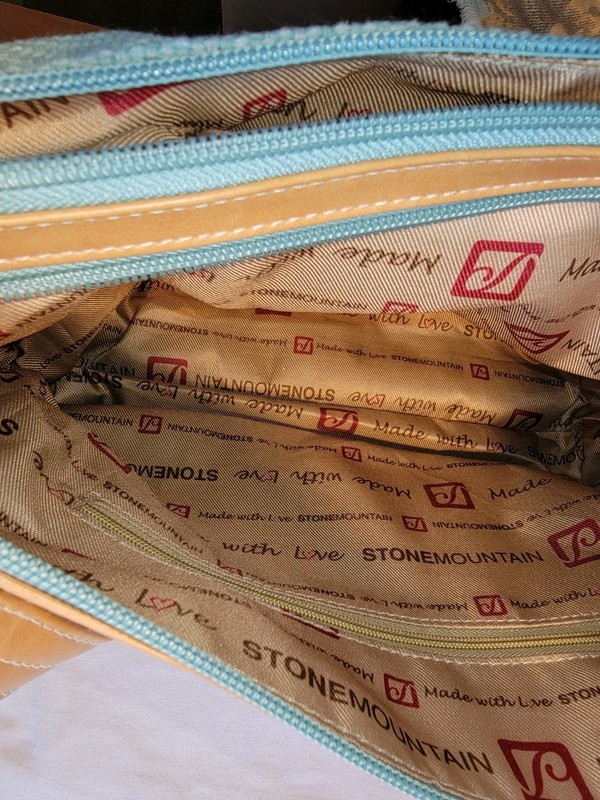 Stone Mountain Green And Tan Shoulder Bag gallery