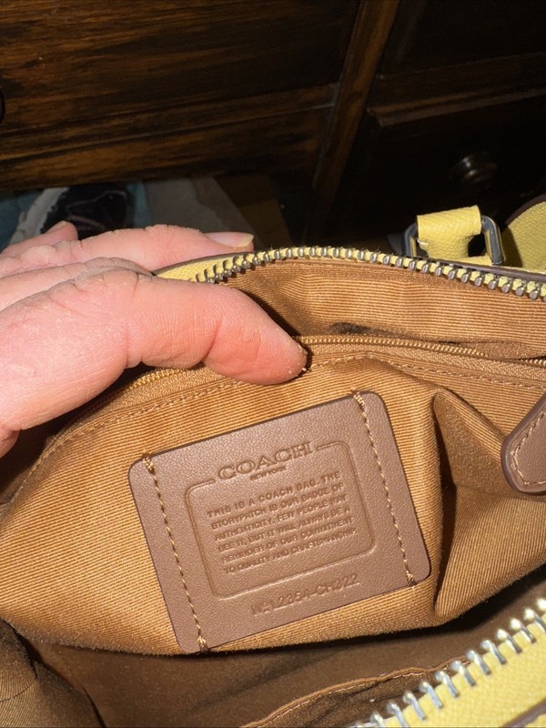 Coach Mini Rowan Yellow Canvas Crossbody Bag Model No. L2354-CH322 gallery
