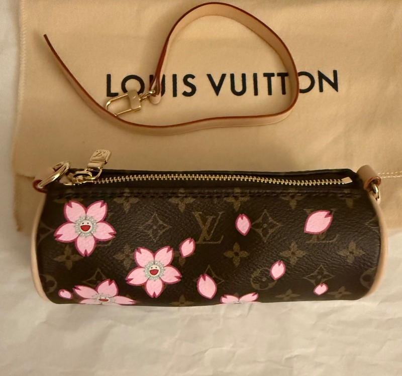 Louis Vuitton Murakami Cherry Blossom Mini Papillon Pouch Pochette LV x TM 2025