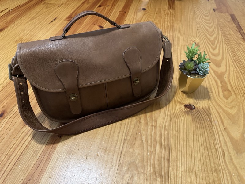 Vintage Coach Musette Leather Messenger Bag Briefcase Laptop Bag 238-5643