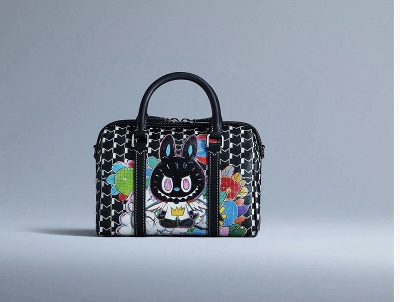 Authentic Exclusive MOYNAT x KASING LUNG – MINI 48h Bag – Black/White