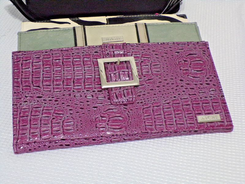 Miche Classic Black w/Silver Chain Accents Handbag 3 Skins Purple Green & Zebra gallery