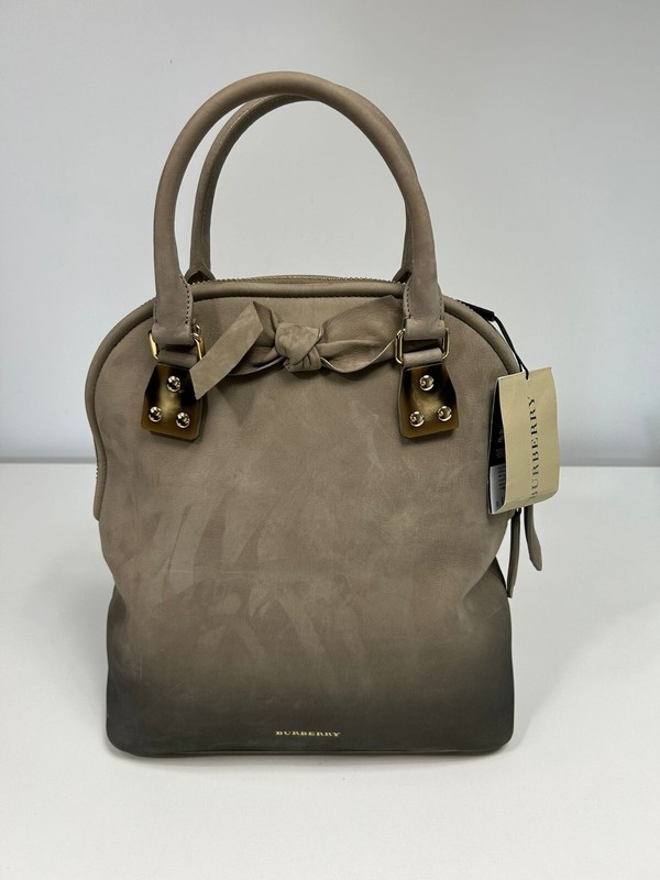 Genuine Burberry Prorsum Handbag Calf Grain Leather Suede Nabuck Alcantara