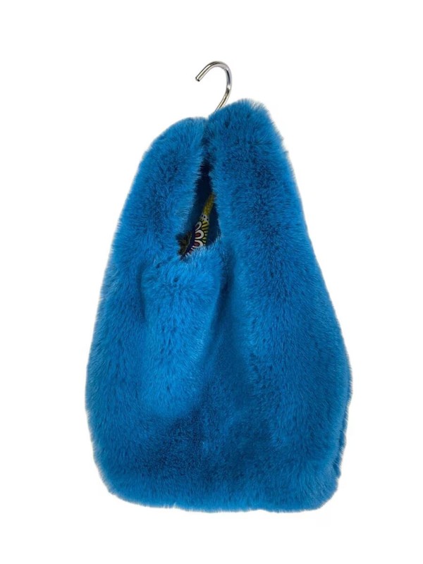 CLOUDY Tote Bag Fur Blue