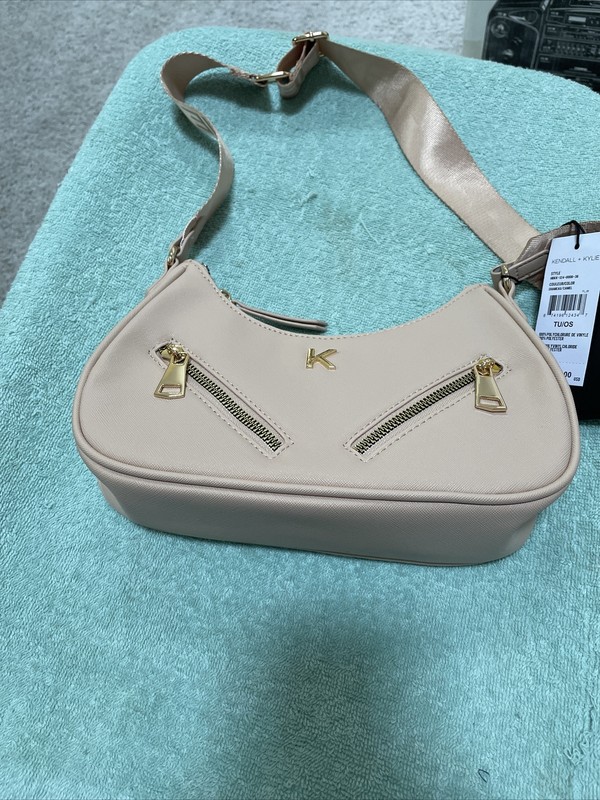 Kendall And Kylie Camel Color Zip Close With Straps New With Tags