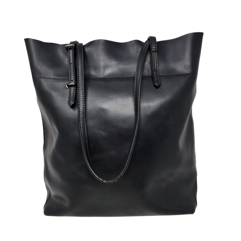Jack & Chris Buffalo Leather Black Women’s Tote Purse Large 15 x 16 x 6